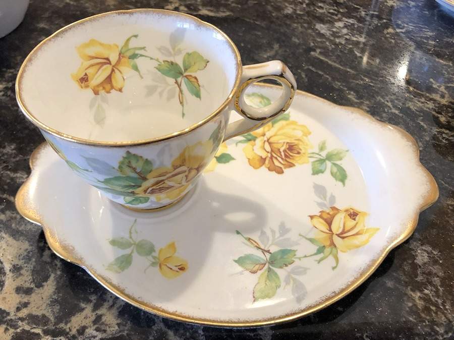 Royal Rose Snack Plate & Cup Set by Royal Stafford-1