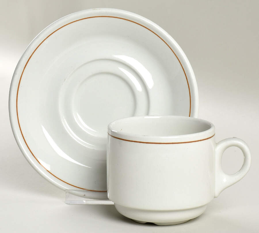 RD108 Flat Cup & Saucer Set by Royal Doulton-1