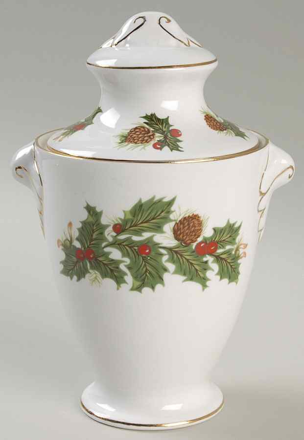 Yuletide (Smooth) Candy Jar & Lid by Rosina-Queens-1