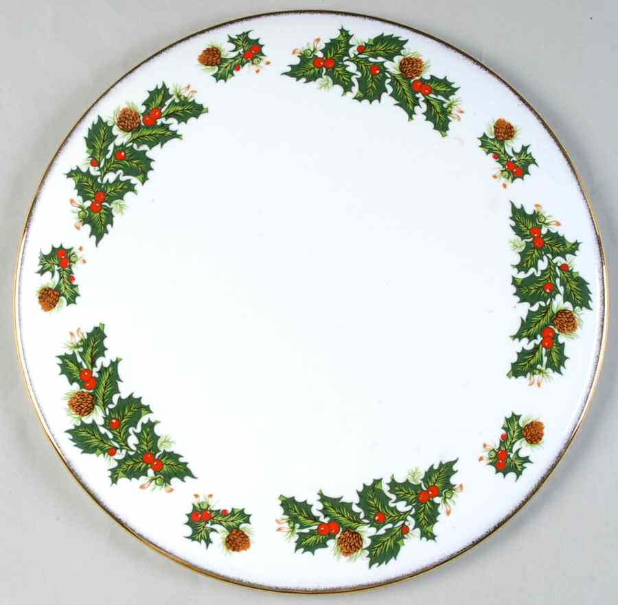 Yuletide (Smooth) Cake Plate by Rosina-Queens-1