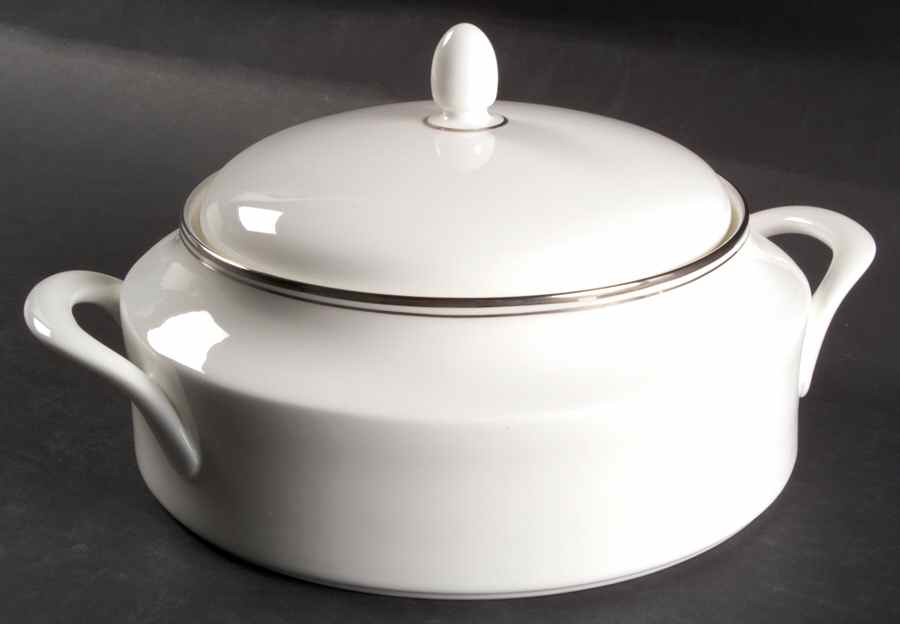 Concord Platinum (Paladio Shape) Round Covered Vegetable by Royal Doulton-1