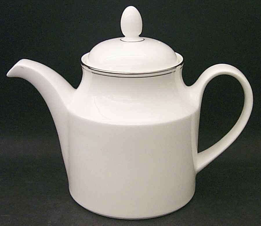Concord Platinum (Paladio Shape) Teapot & Lid by Royal Doulton-1