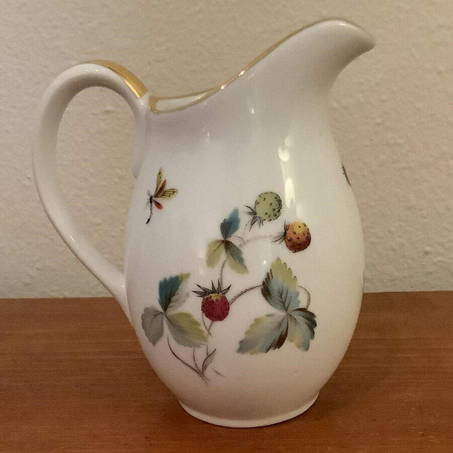 Strawberry Fair (Oven To Table, Gold) Creamer by Royal Worcester-1