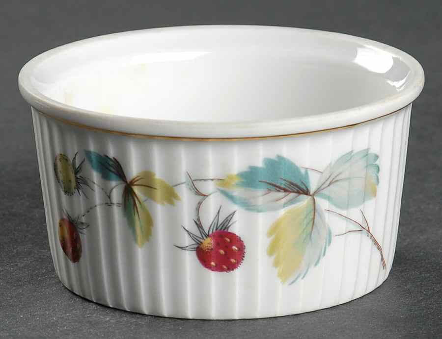 Strawberry Fair (Oven To Table, Gold) Ramekin by Royal Worcester-1