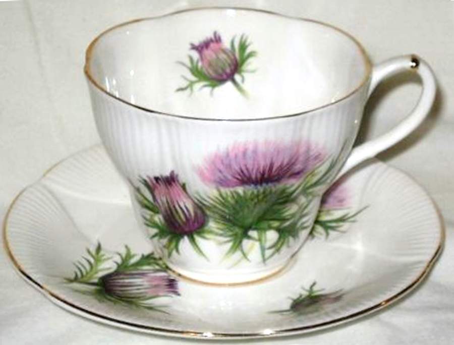 Wayside Series Flat Cup & Saucer Set by Royal Albert-1