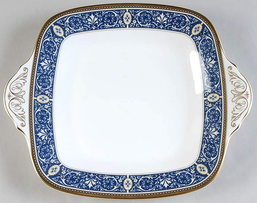 Challinor Square Handled Cake Plate by Royal Doulton-1