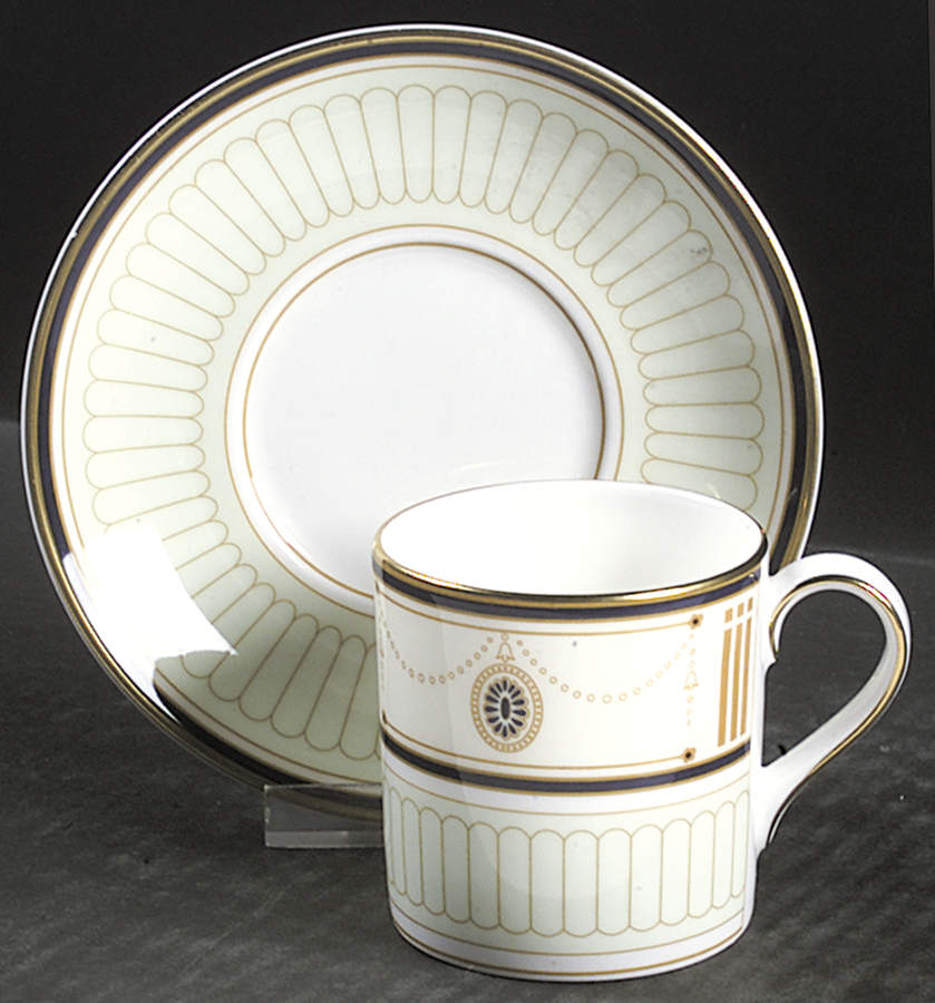 Rowley Flat Demitasse Cup & Saucer Set by Royal Doulton-1