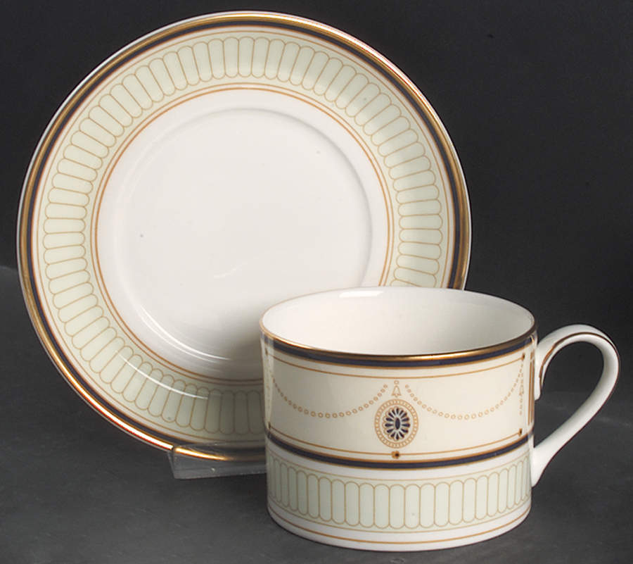 Rowley Flat Cup & Saucer Set by Royal Doulton-1