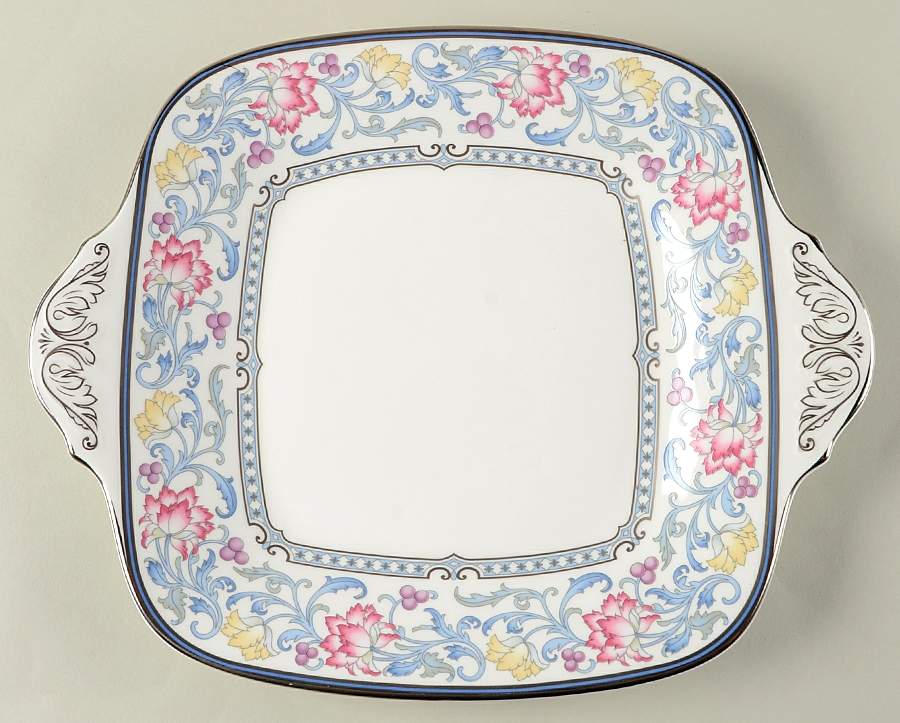 Canterbury Square Handled Cake Plate by Royal Doulton-1