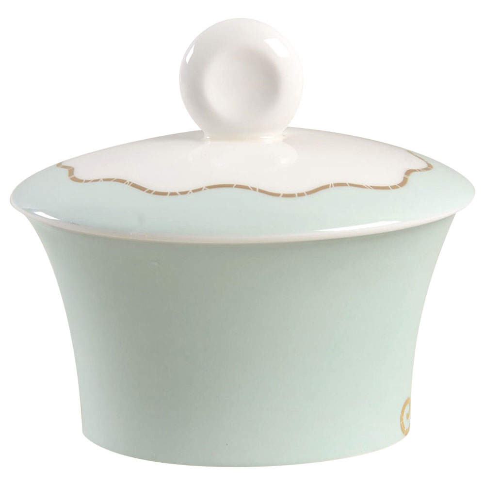 Frivolous Green Sugar Bowl & Lid by Royal Doulton-1