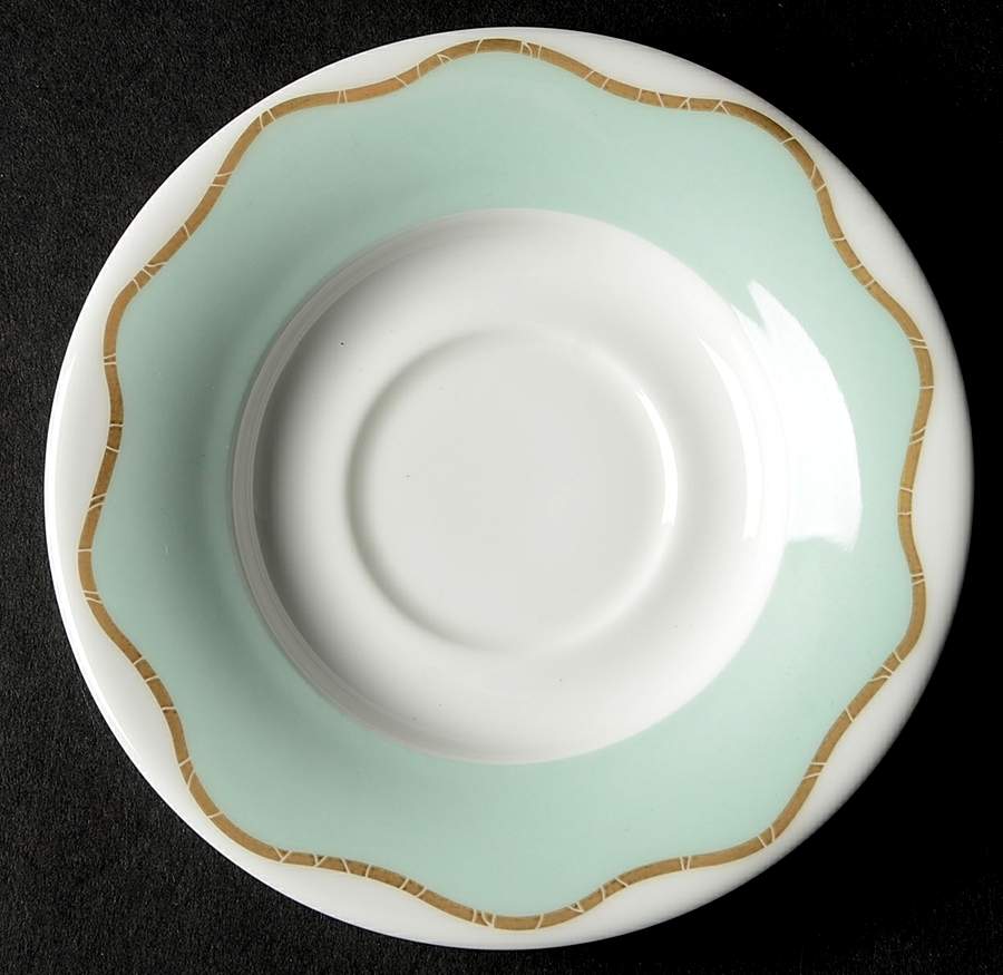Frivolous Green Saucer for Demitasse Cup by Royal Doulton-1