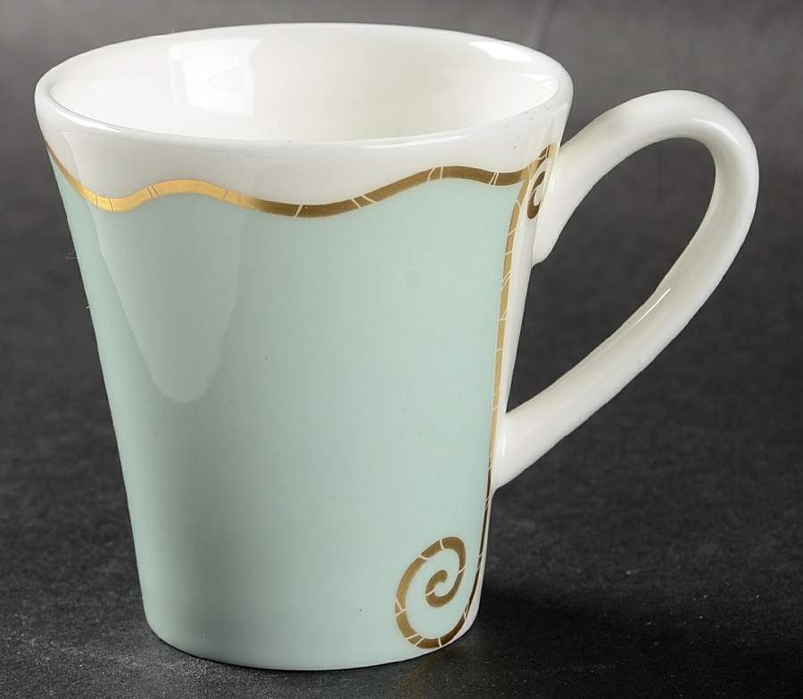 Frivolous Green Flat Demitasse Cup by Royal Doulton-1