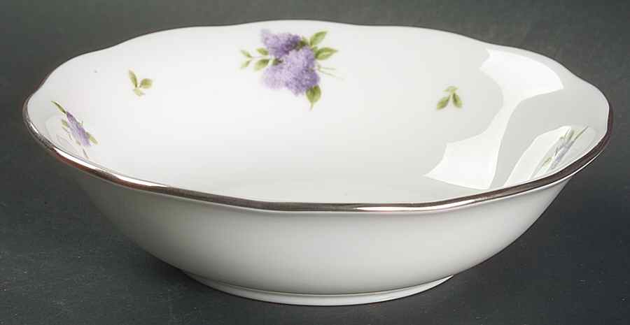 Lilac Lane Platinum Fruit/Dessert (Sauce) Bowl by Royal Albert-1