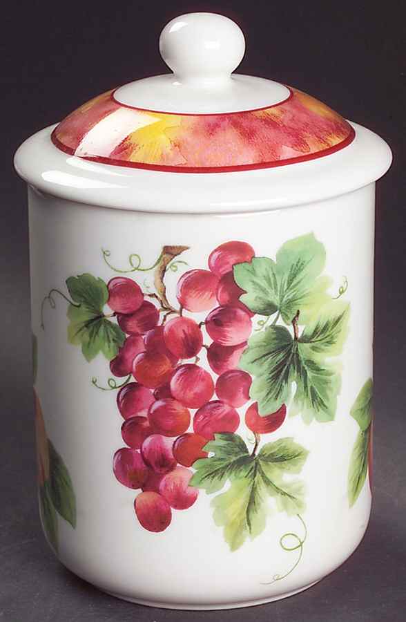 Vintage Grape Small Canister & Lid by Royal Doulton-1