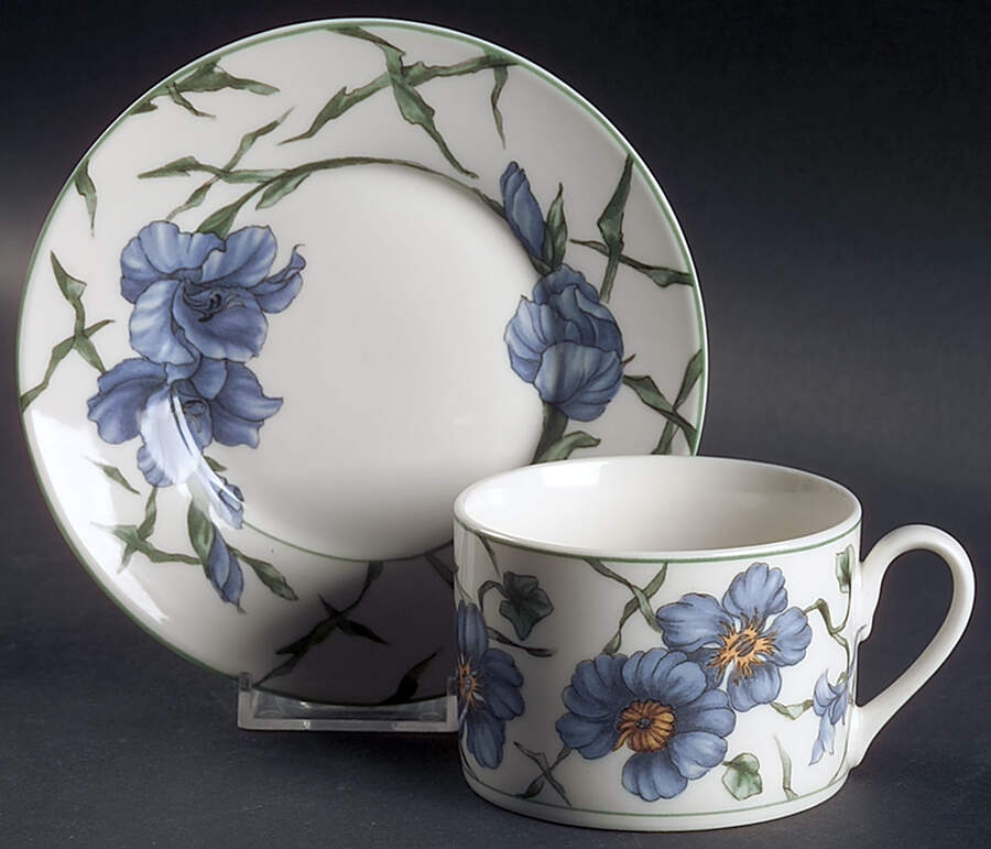 Rhapsody Flat Cup & Saucer Set by Retroneu-1
