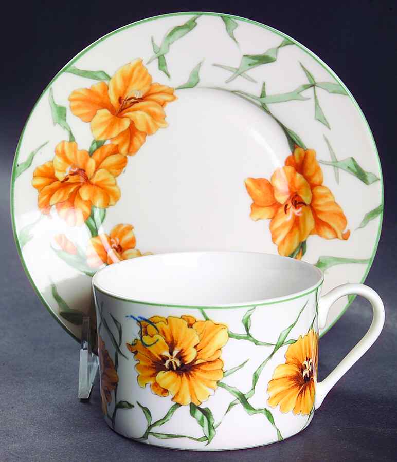 Rhapsody Flat Cup & Saucer Set by Retroneu-1