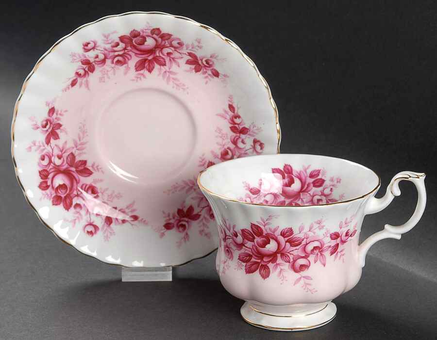 Melody Series Footed Cup & Saucer Set by Royal Albert-1