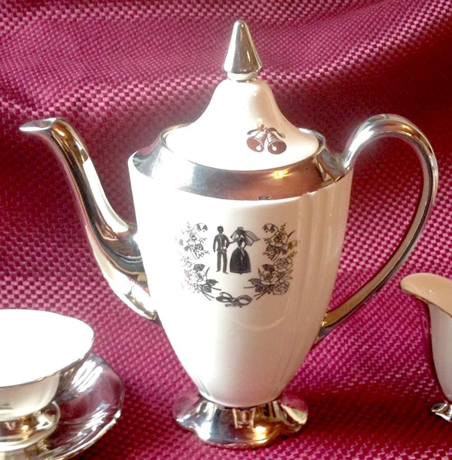 Our Wedding Coffee Pot & Lid by Royal Winton-1