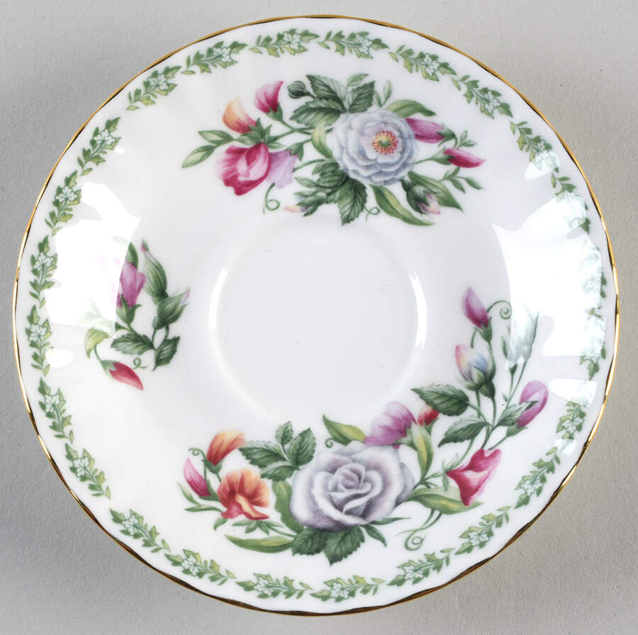 English Country Cottages Saucer for Footed Cup by Royal Albert-1