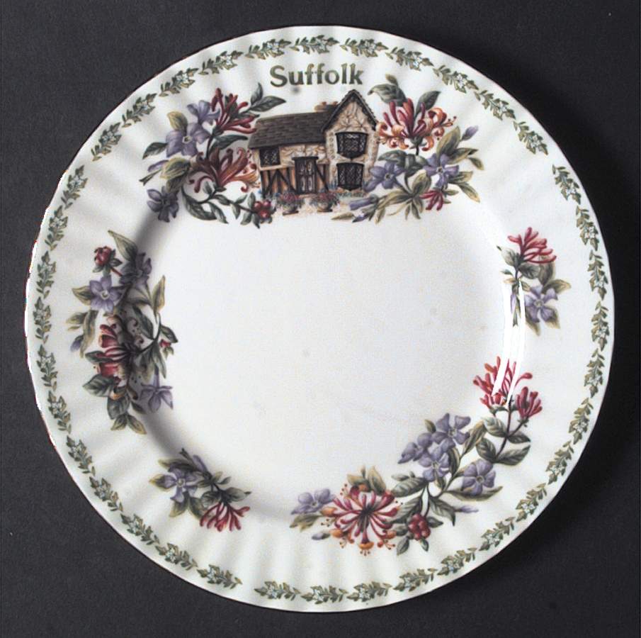 English Country Cottages Salad Plate by Royal Albert-1