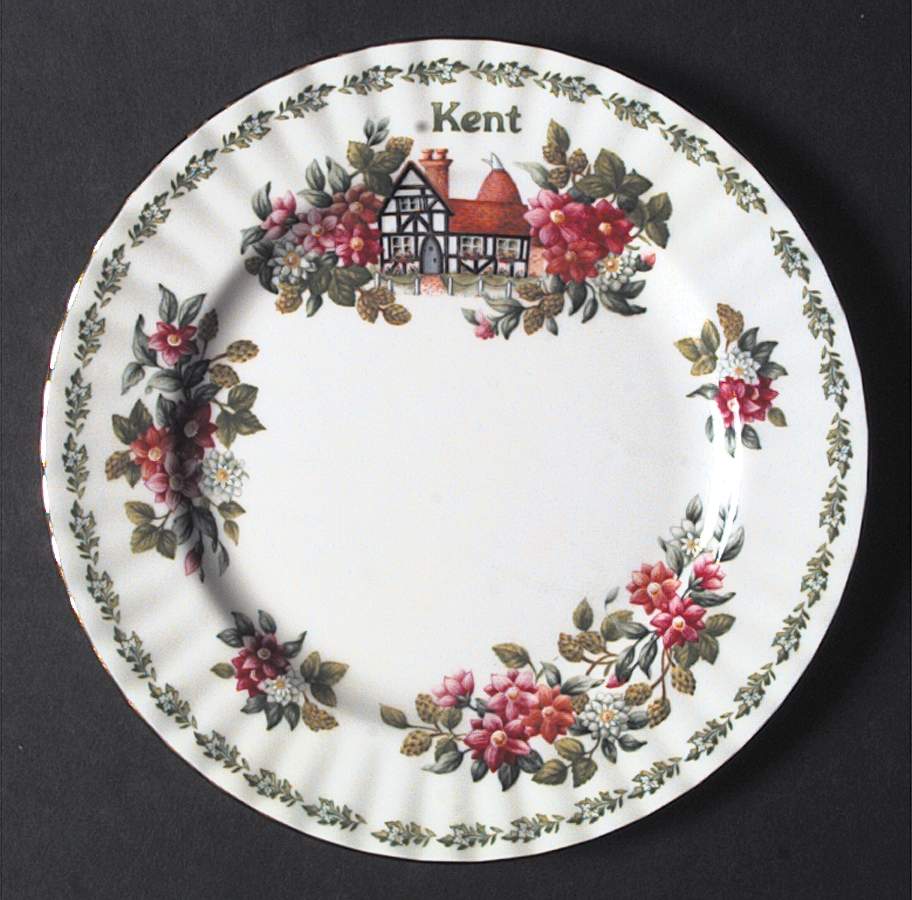 English Country Cottages Salad Plate by Royal Albert-1