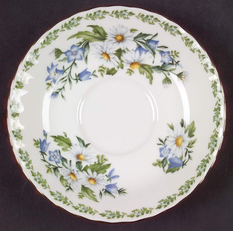 English Country Cottages Saucer for Footed Cup by Royal Albert-1