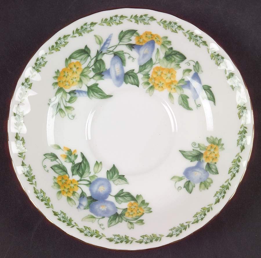 English Country Cottages Saucer for Footed Cup by Royal Albert-1