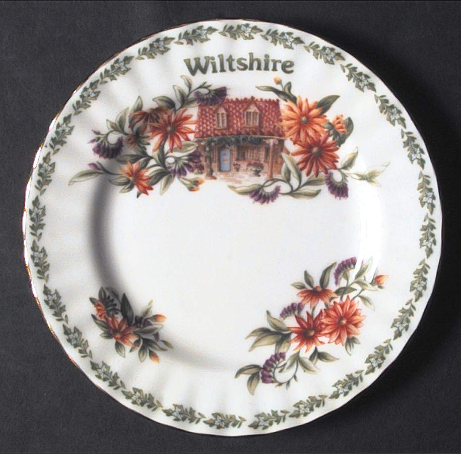 English Country Cottages Bread & Butter Plate by Royal Albert-1