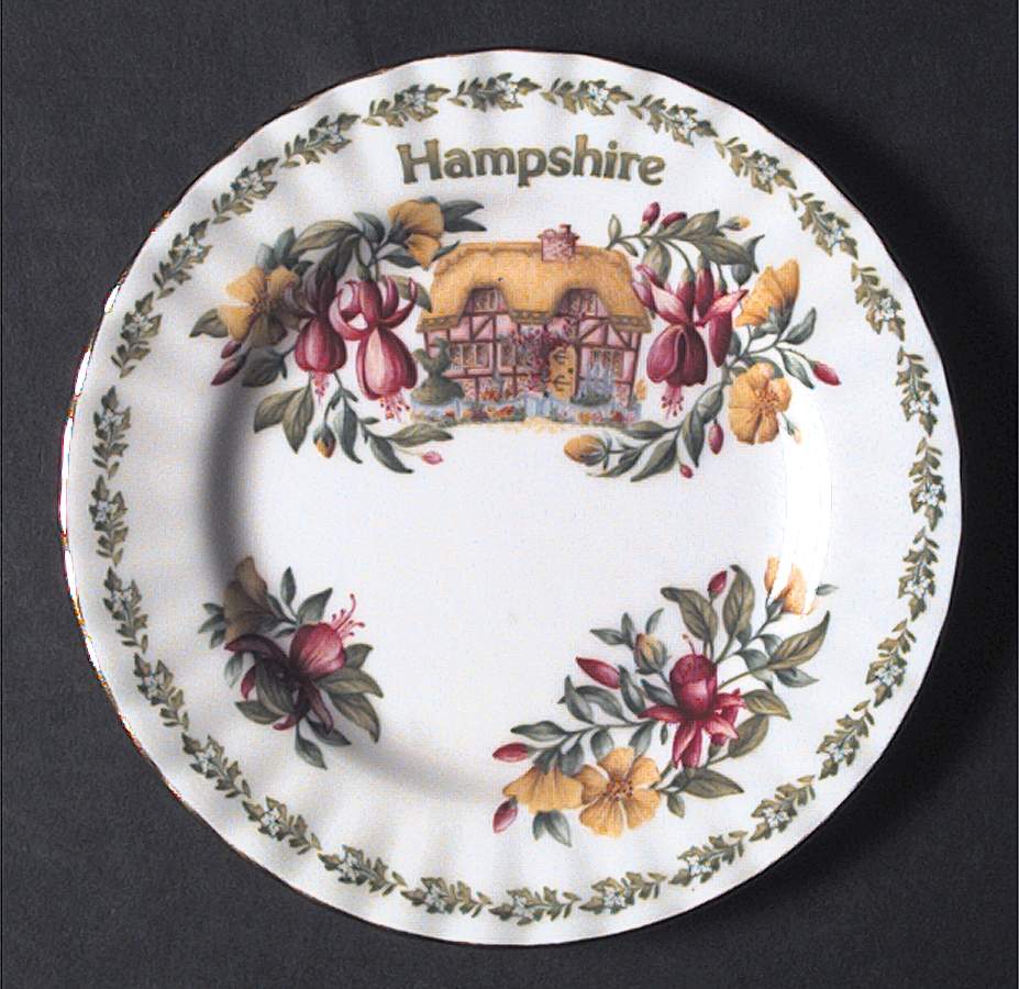 English Country Cottages Bread & Butter Plate by Royal Albert-1