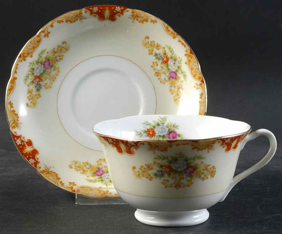 REM8 Footed Cup & Saucer Set by Rembrandt-1