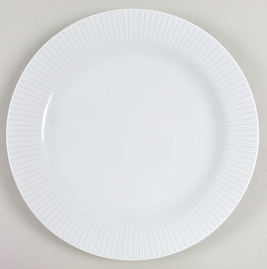 White On White Dinner Plate by Rosenthal - Continental-1
