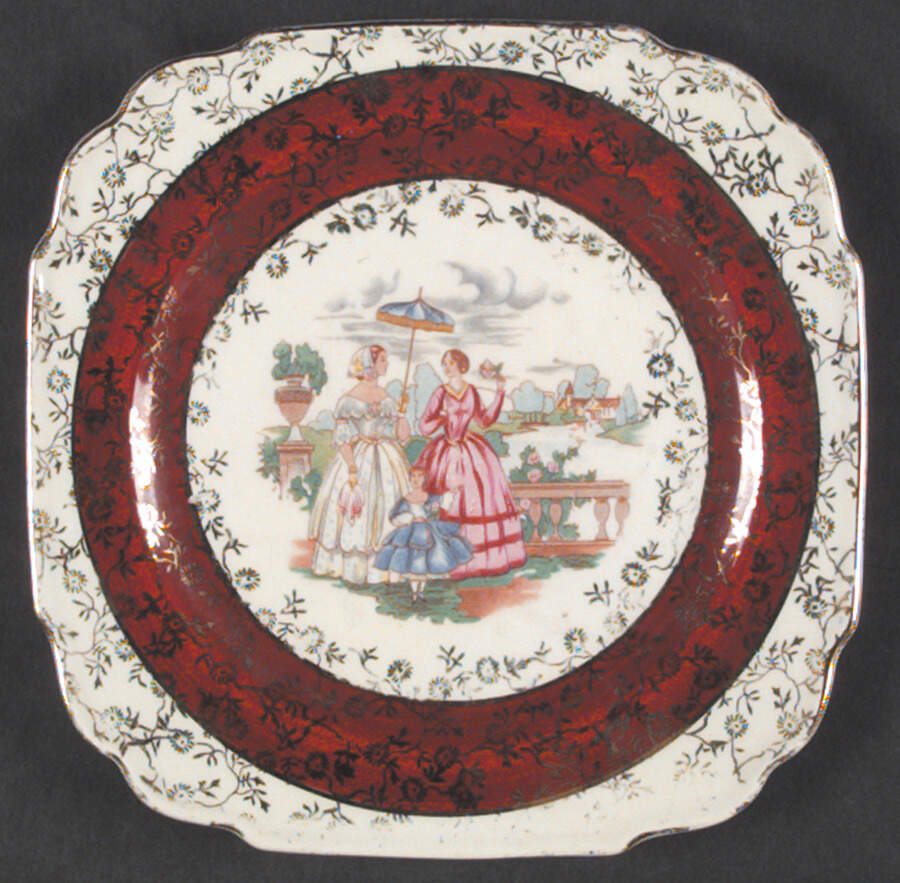 RYL145 Square Salad Plate by Royal (USA)-1