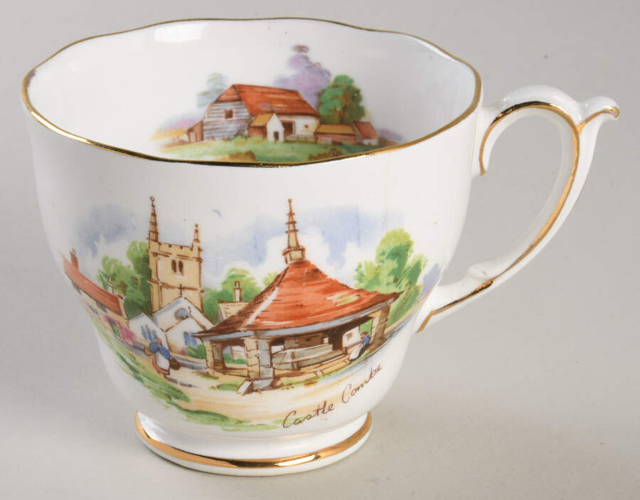 Beautiful Britain Footed Cup by Roslyn (England)-1