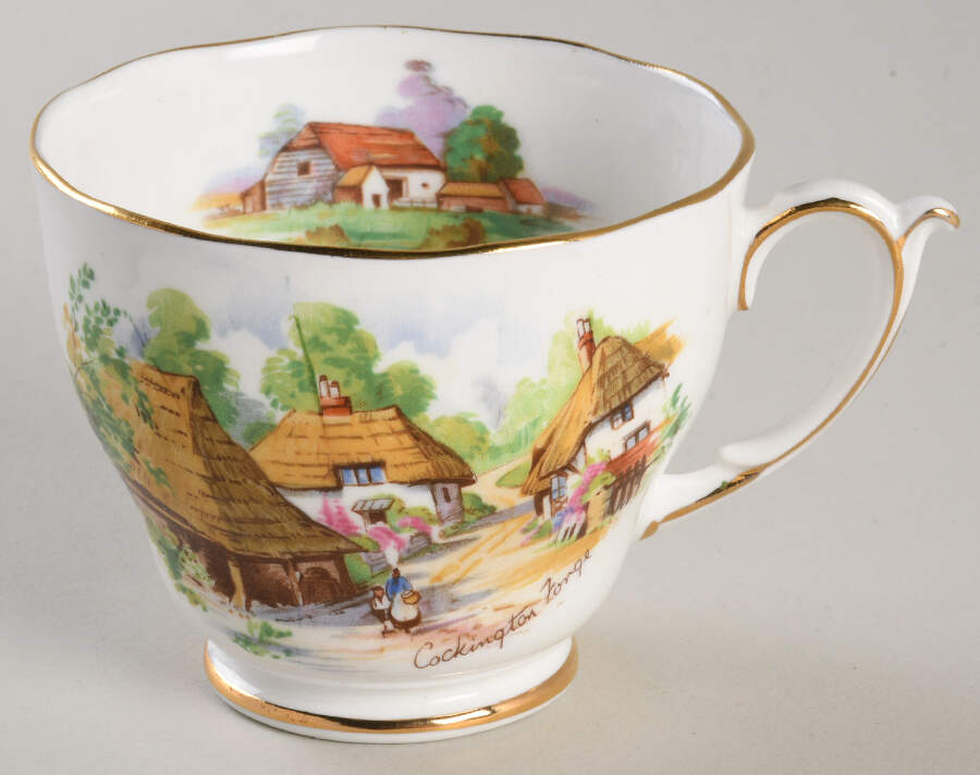 Beautiful Britain Footed Cup by Roslyn (England)-1
