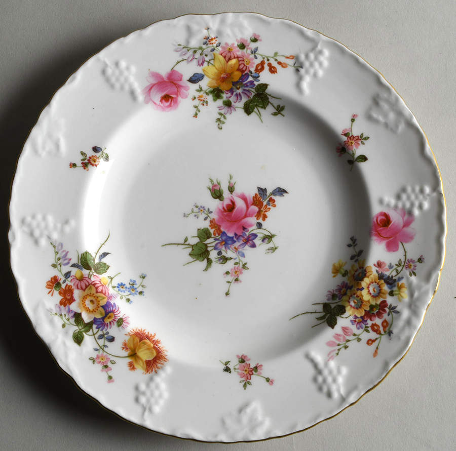 Derby Posies (Vine Shape) Salad Plate by Royal Crown Derby-1