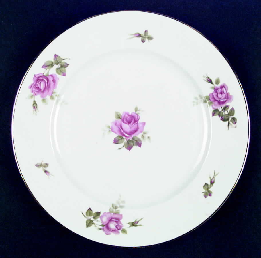 2825 (Aida, White, Large Center Rose) Dinner Plate by Rosenthal - Continental-1