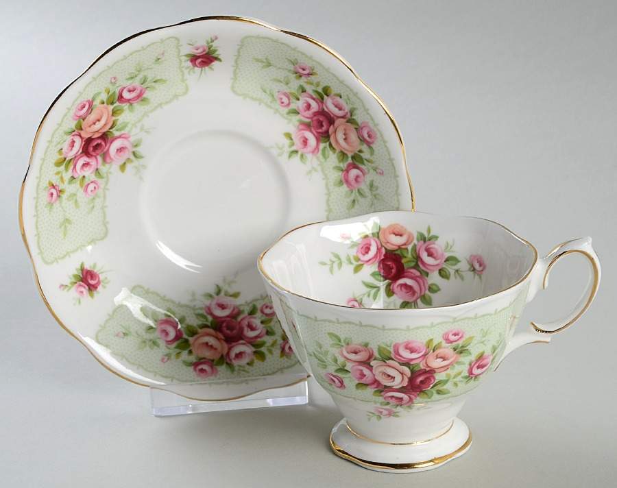 Rosedale Series Footed Cup & Saucer Set by Royal Albert-1