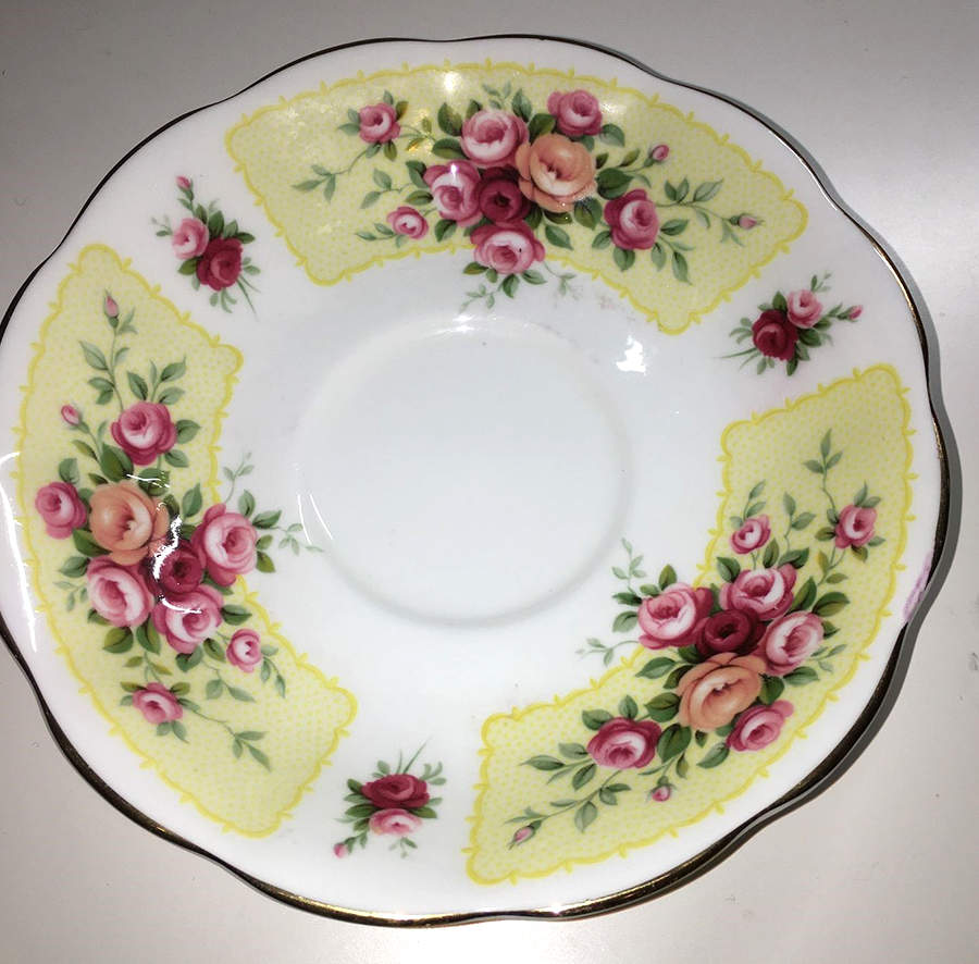 Rosedale Series Saucer for Footed Cup by Royal Albert-1