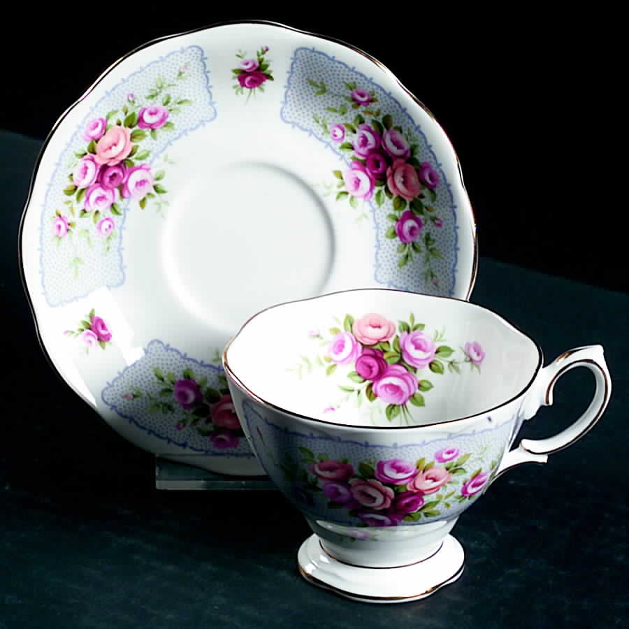 Rosedale Series Footed Cup & Saucer Set by Royal Albert-1
