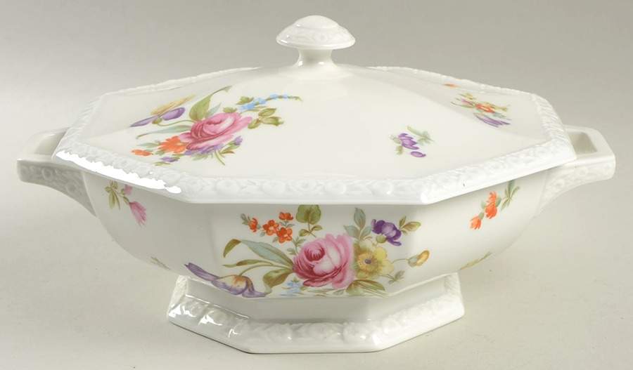 Flowers (Maria Stamp) Round Covered Vegetable by Rosenthal - Continental-1