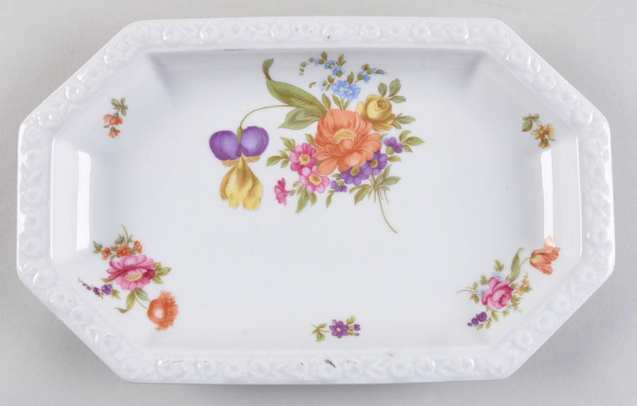 Flowers (Maria Stamp) 11" Oval Serving Platter by Rosenthal - Continental-1