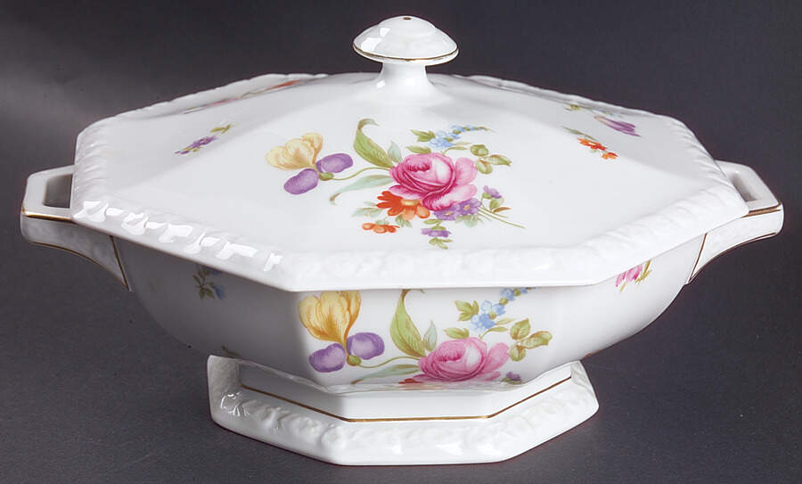 Flowers (Maria Stamp) Round Covered Vegetable by Rosenthal - Continental-1