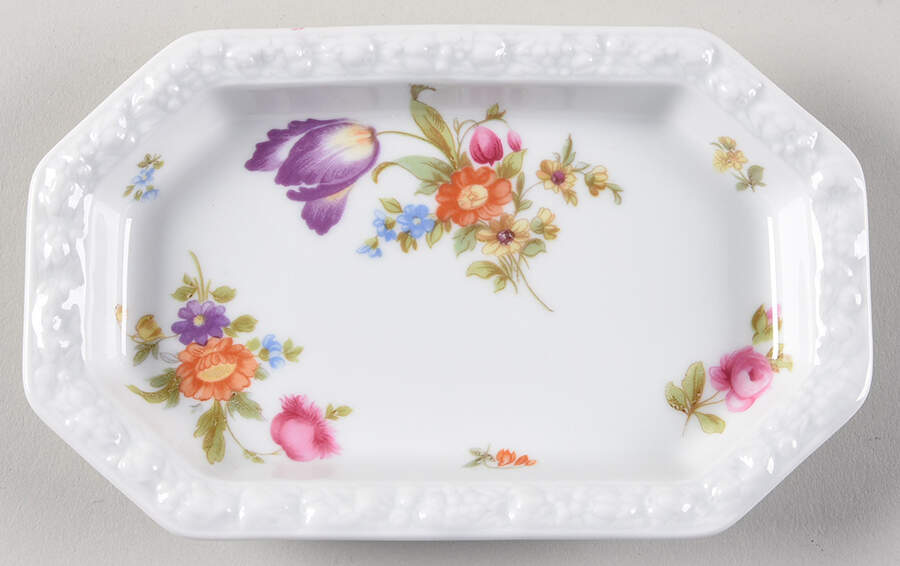Flowers (Maria Stamp) Silver Tray by Rosenthal - Continental-1