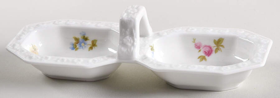 Flowers (Maria Stamp) Double Salt Dip by Rosenthal - Continental-1