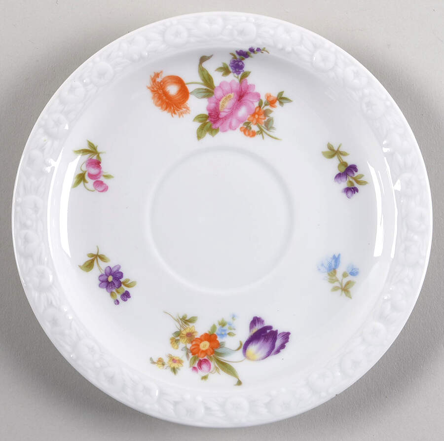 Flowers (Maria Stamp) Saucer for Footed Cup by Rosenthal - Continental-1