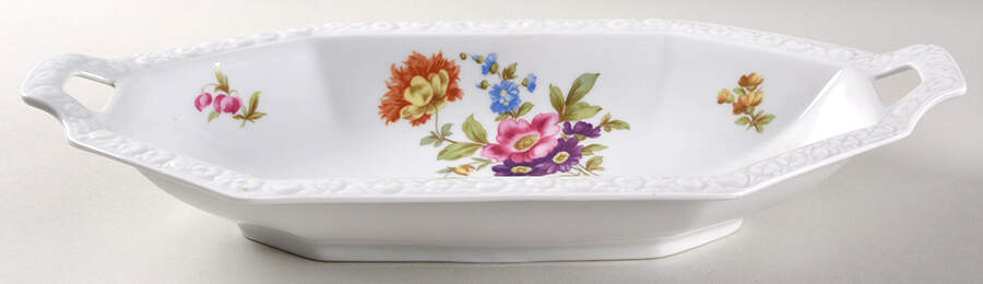 Flowers (Maria Stamp) Bread Basket Tray by Rosenthal - Continental-1
