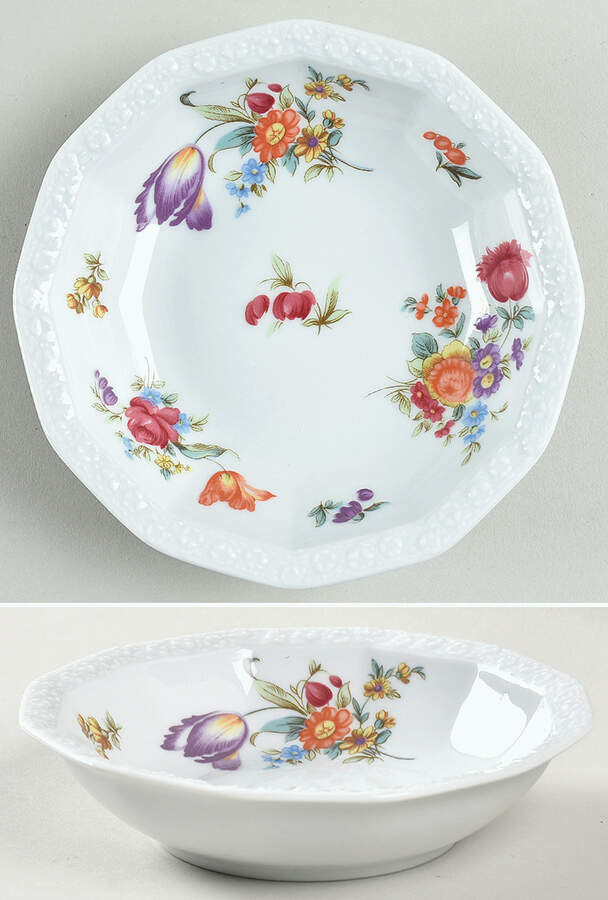Flowers (Maria Stamp) Fruit/Dessert (Sauce) Bowl by Rosenthal - Continental-1
