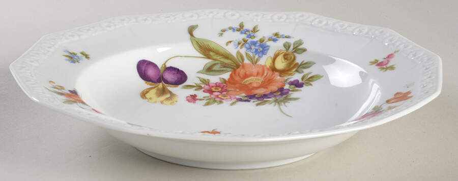 Flowers (Maria Stamp) Rim Soup Bowl by Rosenthal - Continental-1