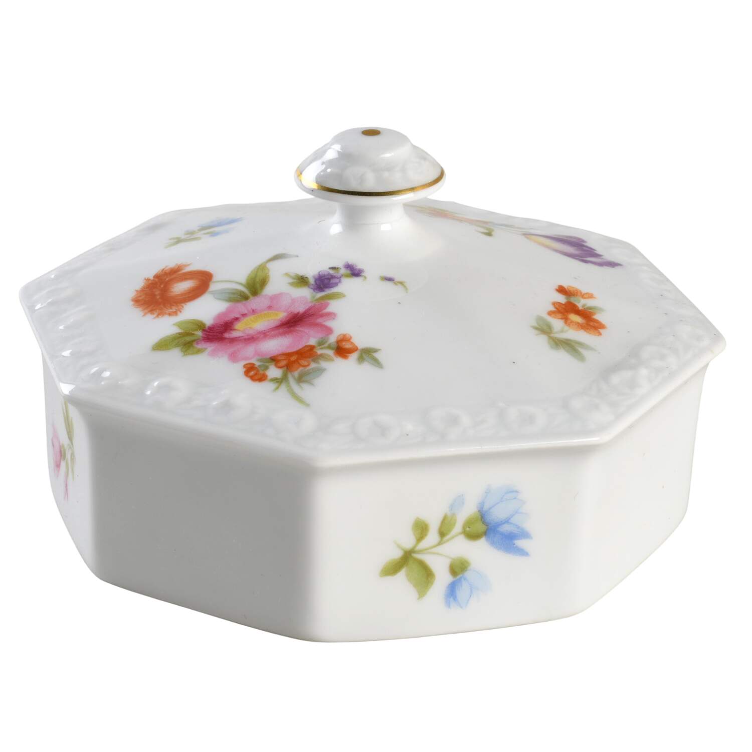 Flowers (Maria Stamp) Lid for Round Butter by Rosenthal - Continental-1
