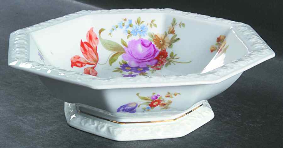 Flowers (Maria Stamp) 9" Round Vegetable Bowl by Rosenthal - Continental-1